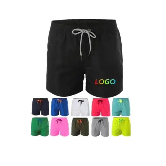 Summer Wholesale Men's Board Short Custom Logo Men Surf Shorts Quick Dry Trunks Men Swimming Beach Shorts