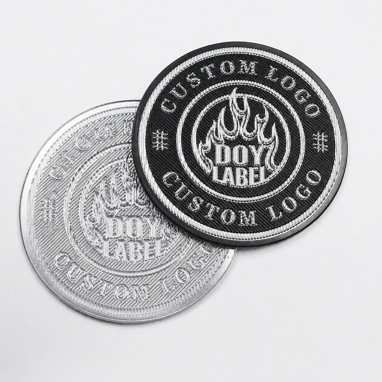 Factory Custom 3D Embossed Logo Printing Soft TPU Badges for Clothing