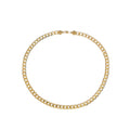 Men's Chunky Necklace Rapper Gold Chain Hip Hop Silver and Gold Chain Gold Necklace Costume Accessory