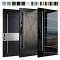 American Luxury Stainless Steel External Main Door Designs Entry Front Doors Hotel Modern Pivot Entrance Doors