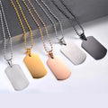 Wholesale New Design Blank Double Sided for Engraving Printed Metal Personalized Custom Metal Pet Id Dog Tag