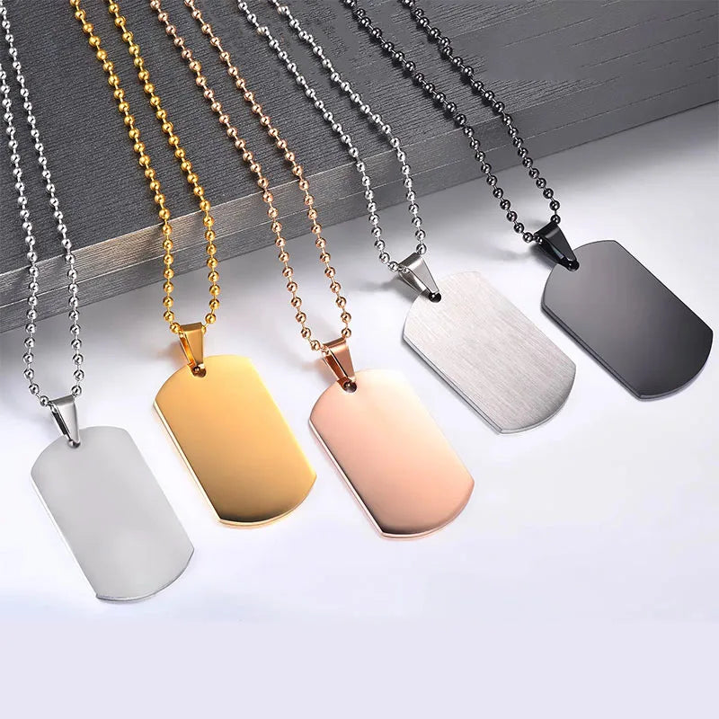 Wholesale New Design Blank Double Sided for Engraving Printed Metal Personalized Custom Metal Pet Id Dog Tag