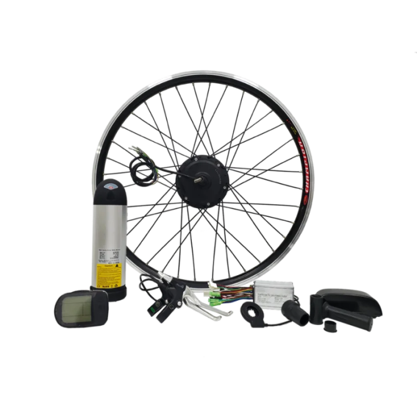Hot Sale 36V 250W Brushless Geared Hub Motor Conversion Kit With Water Bottle Battery LCD5 Display