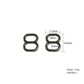 8 Shape Strap Adjuster Underwear Accessories Coated Slider Metal Bra Bikini Buckle and Rings