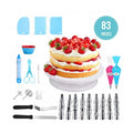 83 PCS Baking Cake Kit Accessories Frosting Decorating Piping Tips Nozzles Fondant Tool Cupcake Set