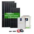 Off Grid Hybrid Solar Power System 100w Panel 65ah Battery 500w Inverter Solar System for Home Lighting Tv ComputerFan