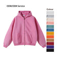 Custom Manufacturer Hoodies Blank Full Zip up Hoodie Wholesale Vintage Distressed Sun Faded Unisex Zipper Hoodies
