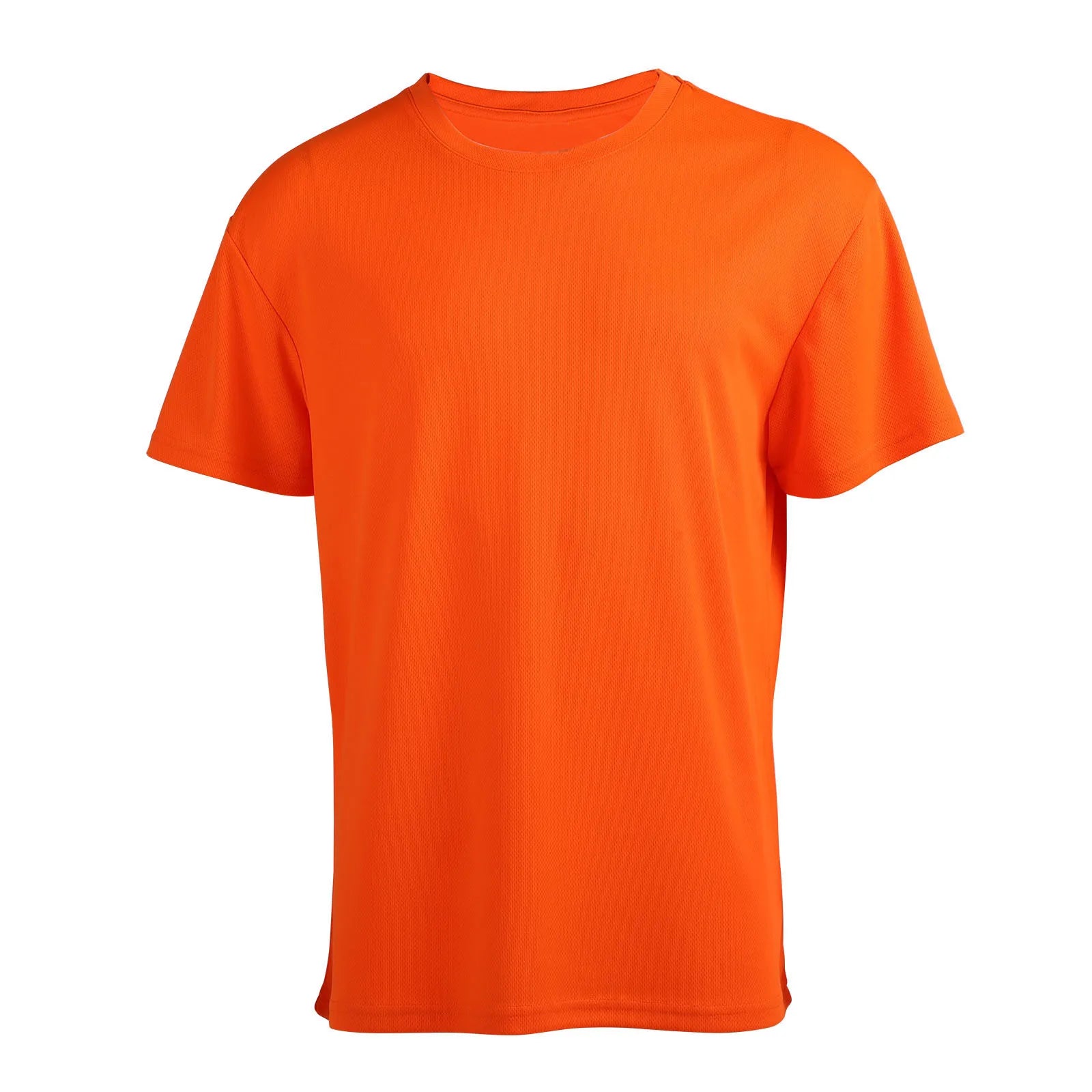 Unisex Custom Printed Logo 100% Polyester T-Shirt Plain Blank Men's Running Gym Workout Sport T-Shirt Available Short Long