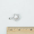 P030585 DIY 7-8mm Natural Freshwater Pearl Pendant Accessory 925 Sterling Silver Engagement Jewelry Necklace for Women