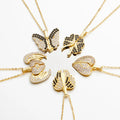Luxury Butterfly Insect Pendant Necklace with 18K Gold and Vibrant 5A Zircon Perfect Gift for Women Necklace