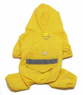 Wholesale Reflective Dog Raincoat Pet Clothes Four Legs Hooded Dog Raincoat