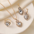 Cross-border love Pendant Necklace Set Simple Retro Style Collar Temperament Sweet Creative Choker Female