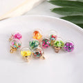 16mm Wholesale Colorful Transparent Glass Ball Fruits Charms Pendants for DIY Jewelry Making Accessories