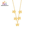 Wholesale 18K Gold Plated Necklace Luxury Stainless Steel Butterfly Necklace for Women Girl Gift