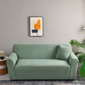 Simple Living Room 1/2/3/4 Seater XL Grommet Pulled Stretch Solid Colour Fitted Sofa Cover