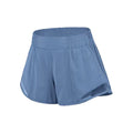 Women's Summer Sports Shorts Anti-slip Zipper Pocket Quick-drying Mesh Breathable Running Training Tennis Yoga Fitness Pants