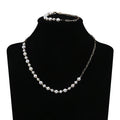 Zhuji  Luxury for Women Potato Pearl Bracelet Necklace Set