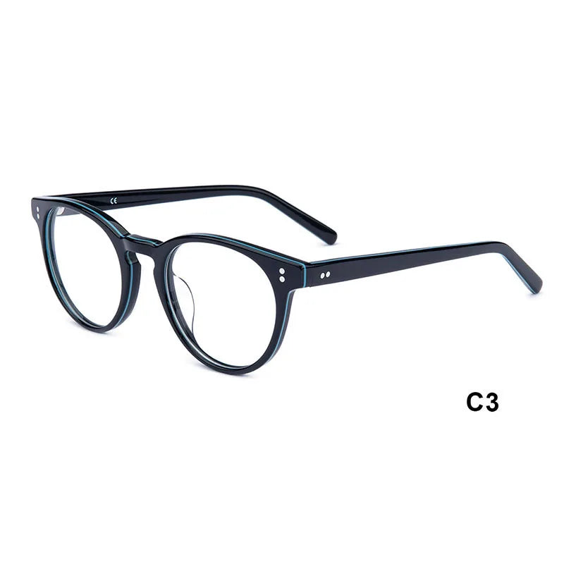Wholesale Fashion Round Handmade Eyewear Eye Glasses Eyeglasses 2025 Acetate Optical Frames