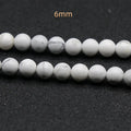 DIY Natural 6mm howlite Beads stone tiny beads small crystal healing spheres