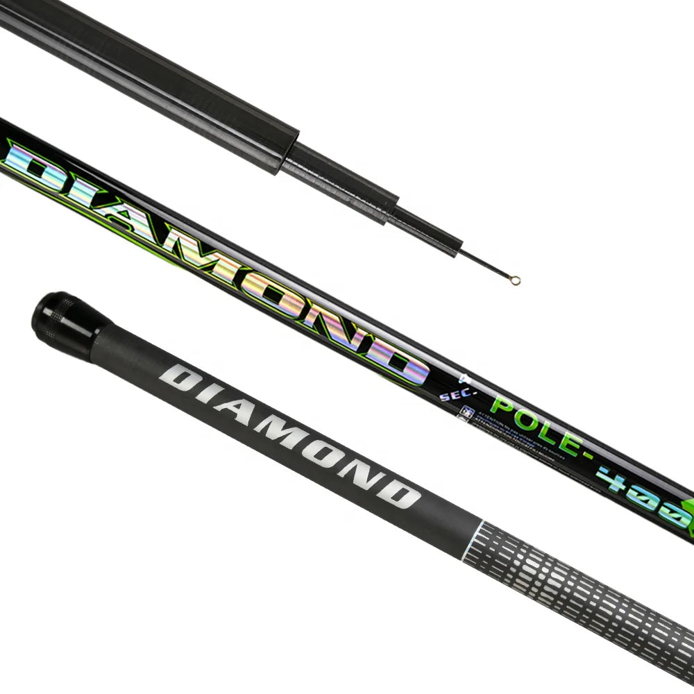 Newbility Wholesale 24T Carbon E-glass 4m 6m  Telescopic Fishing Rod