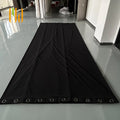 420gsm Flame Retardant Grommet Velour Stage Curtain NFPA 701 Tested Ultra Blackout Performance Heavyweight Knitted Fabric Ultra