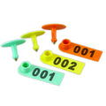 Animals Colorful Round Ear Tag for Sheep Goat Ear Label Marks Brand with Number 1-100