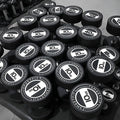SMARTFIT Custom Logo Free Gym CPU Dumbbell Set Home and Commercial Use Urethane Solid Steel Hand Weights