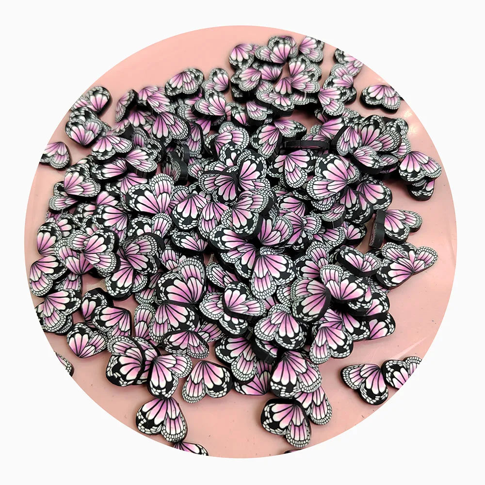 Beautiful Butterfly Soft Polymer Clay Slice Diy Sprinkles for Nail Art Craft Making Supply