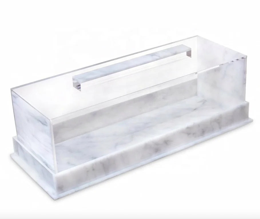 Marble Lucite Cake Dome Box Gifts Factory Custom Acrylic Bread Box Present Judaica Lucite Candy Box Acrylic Cookies Dome case