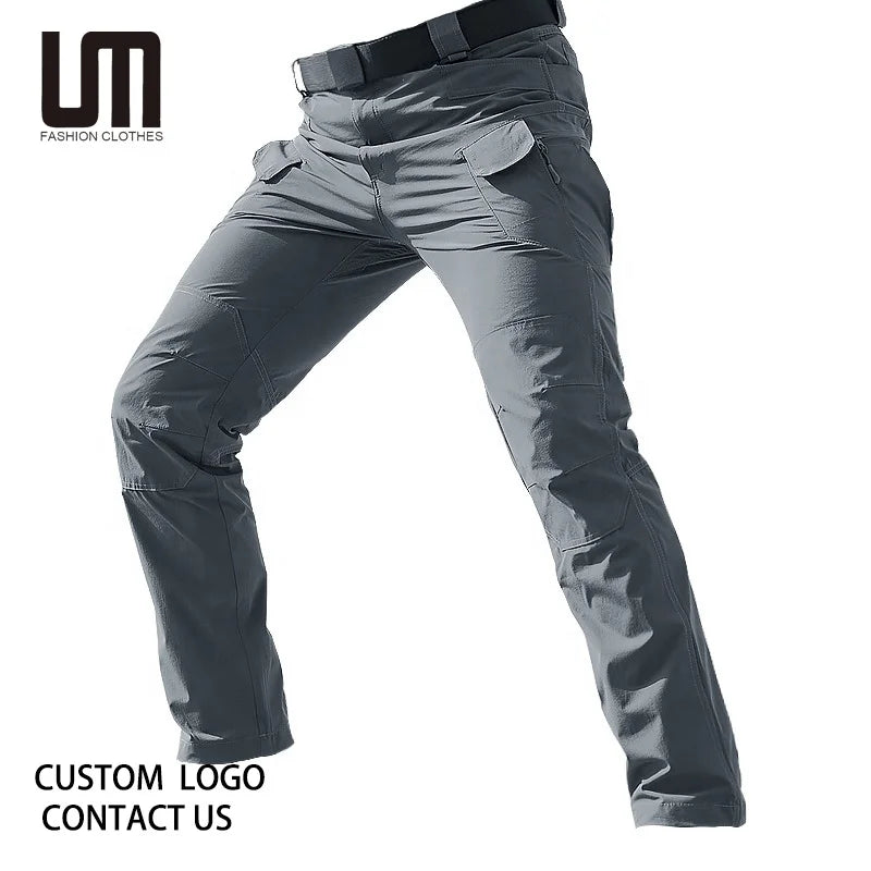Liu Ming Men's Casual Outdoor Hiking Lightweight Cargo Pants Trending Wholesale Elasticity Mid Waist Straight Pattern