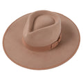 New 100% Wool Fedora Hat With Butterfly Knot Band Winter Classic Wide Brim Jazz Panama Cap for Men Women