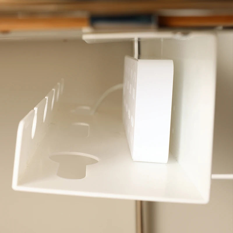 Plastic Under Desk Cable Management Save Space Desk Wire Rack for Office Desk Home Wire Tray Rack Office Cable Management