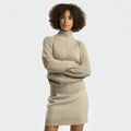 Women's Casual Autumn Co-Ord Set Soft Wool Cotton Blend Knitwear Sweater Solid Print Skirt Loose Fit Washable Minimalist Design