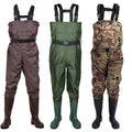 Fly Fishing Cat Fishing Nylon Waterproof Chest Fishing Wader with Pocket Hunting Wader