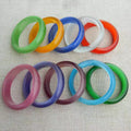 Wholesale Simple High Quality Assorted Colorful Crystal Jade Stone Cat Eye Opal Gem Stone Bangle for Women Girls Gift