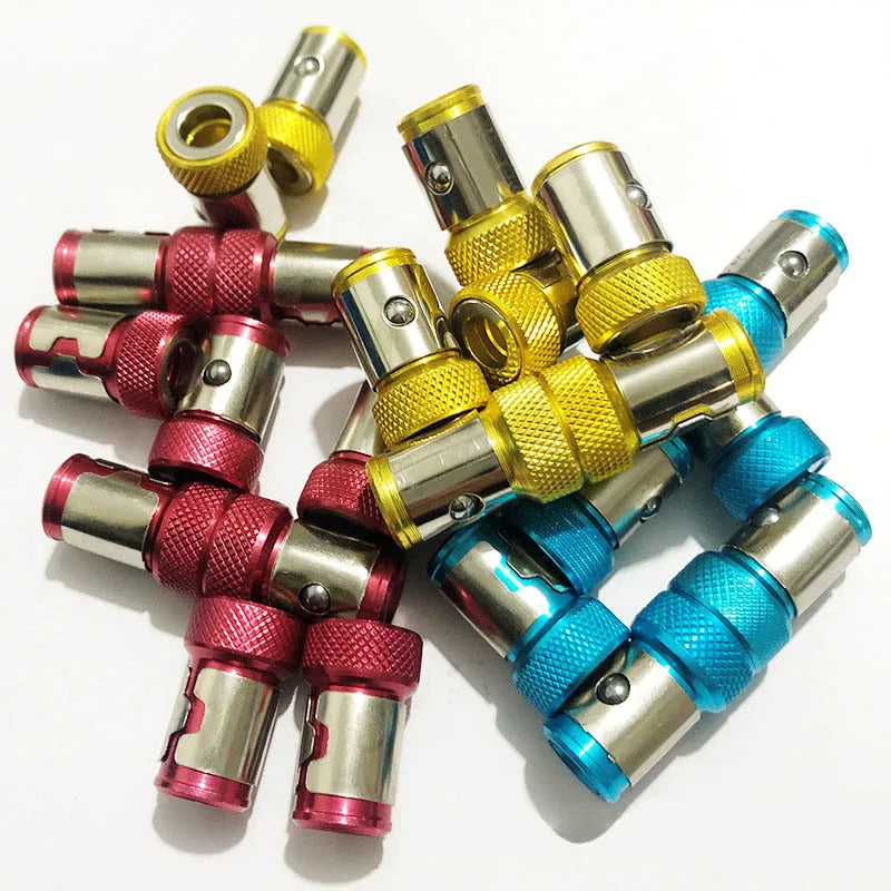 Blue Fast Attach Magnetic Screw Ring Metal Bit Magnetic Holders Fit for 1/4 Inch Hex Screwdriver and Power Bits