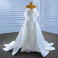 Rsm67560 2022 Wedding Gown Bride White Lace Sequin Mermaid Elegant and Luxurious Wedding Dress