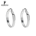 Minimalist Metallic Hoop Earrings for Women 925 Sterling Silver Fashion Clasp Earrings Custom Designer Fine Jewelry Wholesale