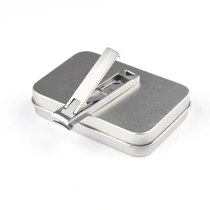Portable Thin Stainless Steel Nail Clippers New Design Press-Opening Toenail Trimmer Personal Care Tool for Fingers