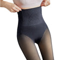 Stewardess Gray Belly Contracting Hip Lifting Carnival Winter Stockings Fleece-Lined Thick High Waist Pantyhose / Tights