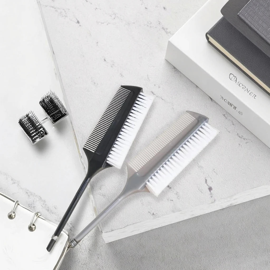 Double-Sided Comfortable Fine Teeth Latin Ballroom Ballet Style Professional Salon Tools Home Use Fashion High Cleaning Brush