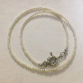15-20 Inch Choker Nature Pearl Necklace Fashion Brass Sailor Clasp Gold Plated2-3 mm 100% Nature Freshwater Pearl