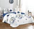 2022 New Design Floral Plaid Quilt Set Queen and King Size Microfiber Quilted Blankets Home Use Bedspreads