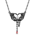 Skull Hand Heart Shape Star Pendant for Necklace Authentic 925 Sterling Silver Evil Red Zircon Dangle Pendant Necklaces Jewelry