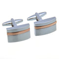 Wholesale Rectangular Simple Elegant Cufflinks Custom Mens Suit Shirt Fashion Accessory Wedding Tuxedo Trendy Jewelry Gift Set