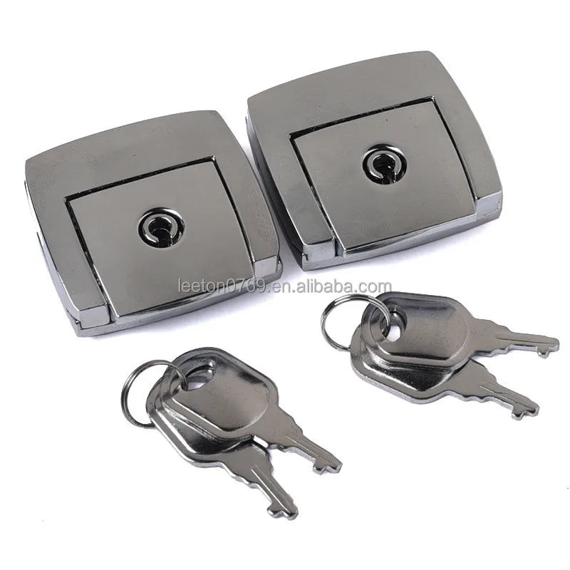 Stock Supply 45 X 45mm Heavy Duty Metal Lock Strong Box Latch with Key