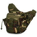 800D Waterproof Unilateral Tactics Satchel Women's Oxford Shoulder Backpack with Chest Pack and Shoulder Belt for Tourism
