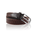 Custom Woven Leather Belt Pu Leather Pin Buckle Weave Belts Braided Leather Belt for Man
