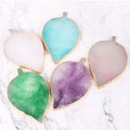 Professional Solid Resin Cosmetic Mixing Tools Golden Edge Leaf-Shaped Nail Art Palette for Nail Polish Acrylic Practice Color
