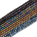 Wholesale Bulk Hematite Loose Bead Gemstones rainbow Plated Hematite Star Cut Matte Hematite Beads 4mm Jewelry Making